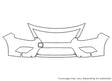 versa Avery Dennison Clear Bra Bumper Precut PPF Diagram