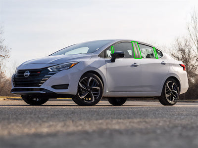 nissan versa 2020-2023 Pillar Post Trim Installation Location