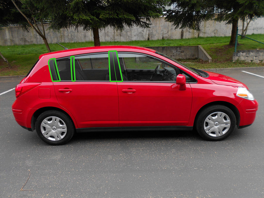 nissan versa 2007-2011 (hatchback) Pillar Post Trim Installation Location