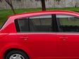 nissan versa 2007-2011 (hatchback) Brushed Aluminum Black Pillar Cover Diagram