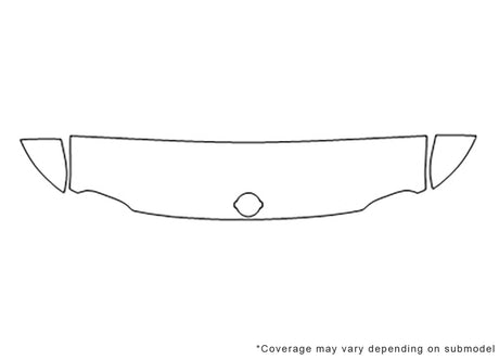 xterra 3M Clear Bra Hood Precut PPF Diagram