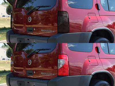 xterra Before and After Smoked Taillights