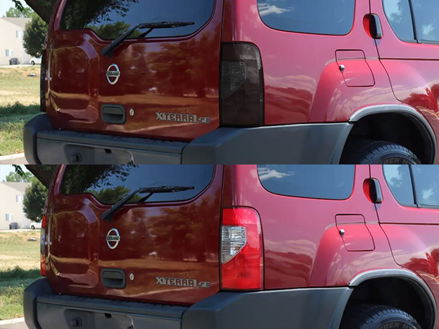 xterra Before and After Smoked Taillights