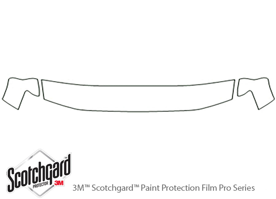 xterra 3M Clear Bra Hood Precut PPF Diagram