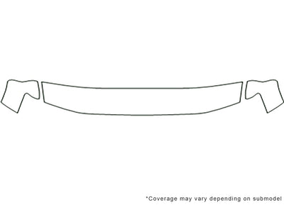xterra 3M Clear Bra Hood Precut PPF Diagram