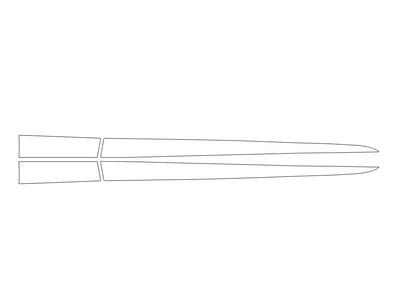 z 3M Clear Bra Door Cup Precut PPF Diagram