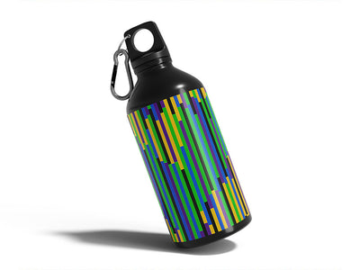no grass abstract geometric Water Bottle DIY Stickers