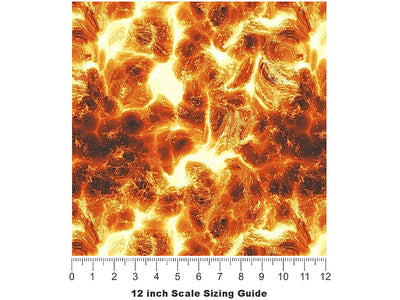 No Touching Lava Vinyl Film Pattern Size 12 inch Scale~Rwraps No Touching Lava Sizing Chart~2