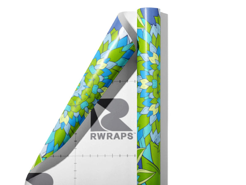 Noble Isles Floral Wrap Film Sheets~Rwraps Series 914 Noble Isles Floral Scrolled Sheet~3