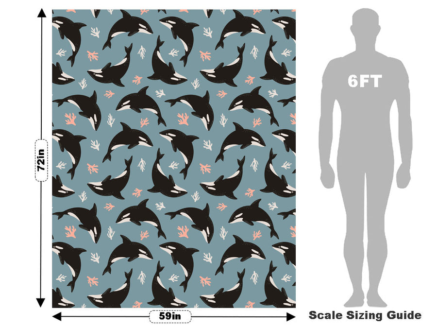 Noble Orcas Marine Life Vehicle Wrap Scale~Rwraps Series 914 Noble Orcas Marine Life Measurements~1