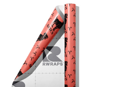 Noble Ram Astrology Wrap Film Sheets~Rwraps Series 914 Noble Ram Astrology Scrolled Sheet~3