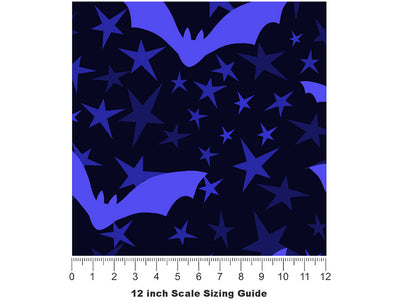 Nocturnal Neighbors Animal Vinyl Film Pattern Size 12 inch Scale~Rwraps Nocturnal Neighbors Animal Sizing Chart~2