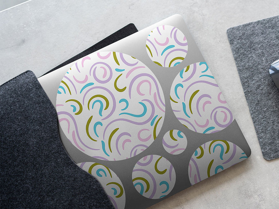 north winds abstract geometric DIY Laptop Stickers