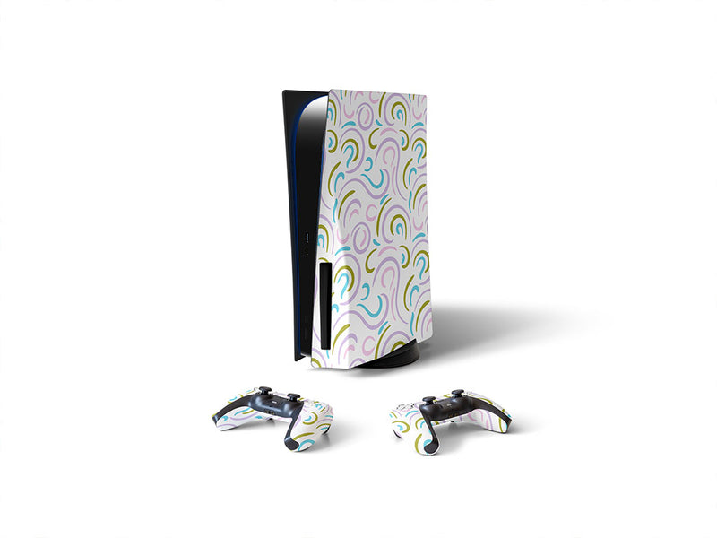 north winds abstract geometric Sony PS5 DIY Skin