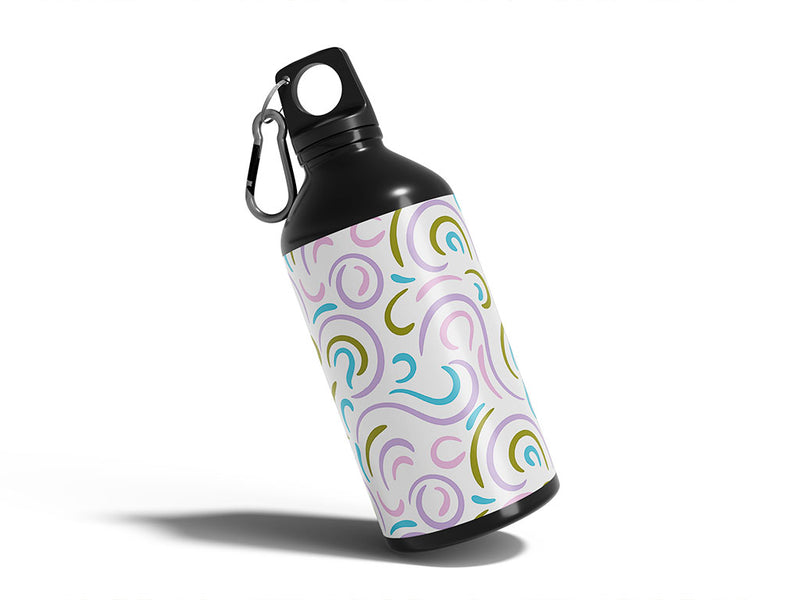 north winds abstract geometric Water Bottle DIY Stickers