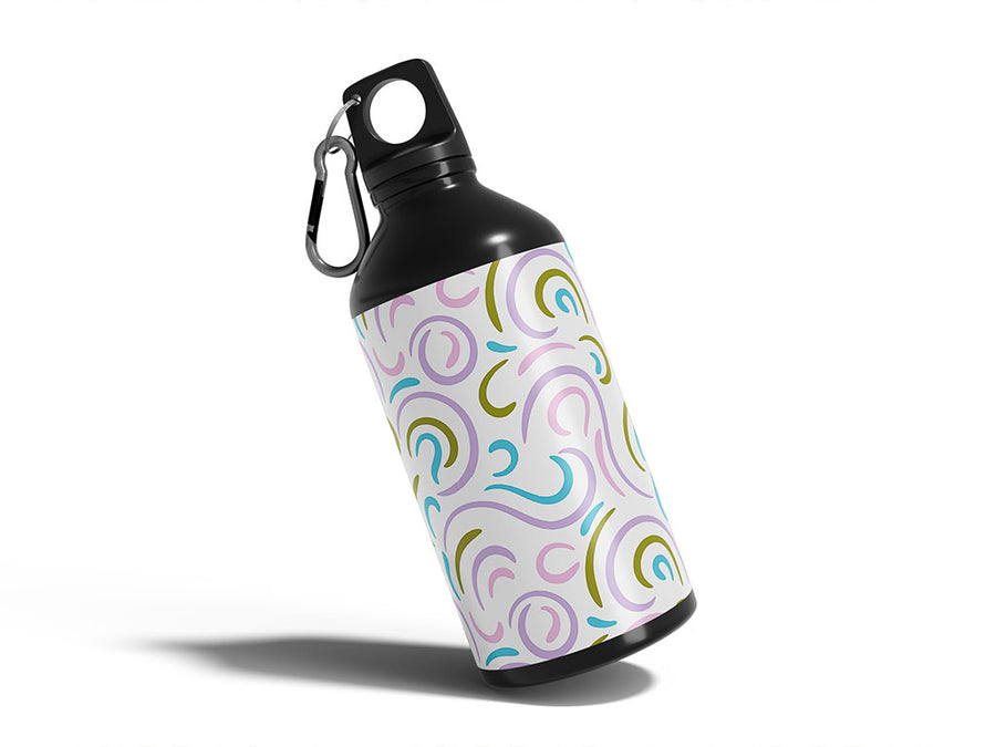 north winds abstract geometric Water Bottle DIY Stickers