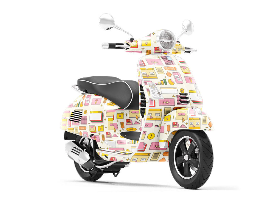 Nostalgia Ultra Technology Vespa Scooter Wrap Film