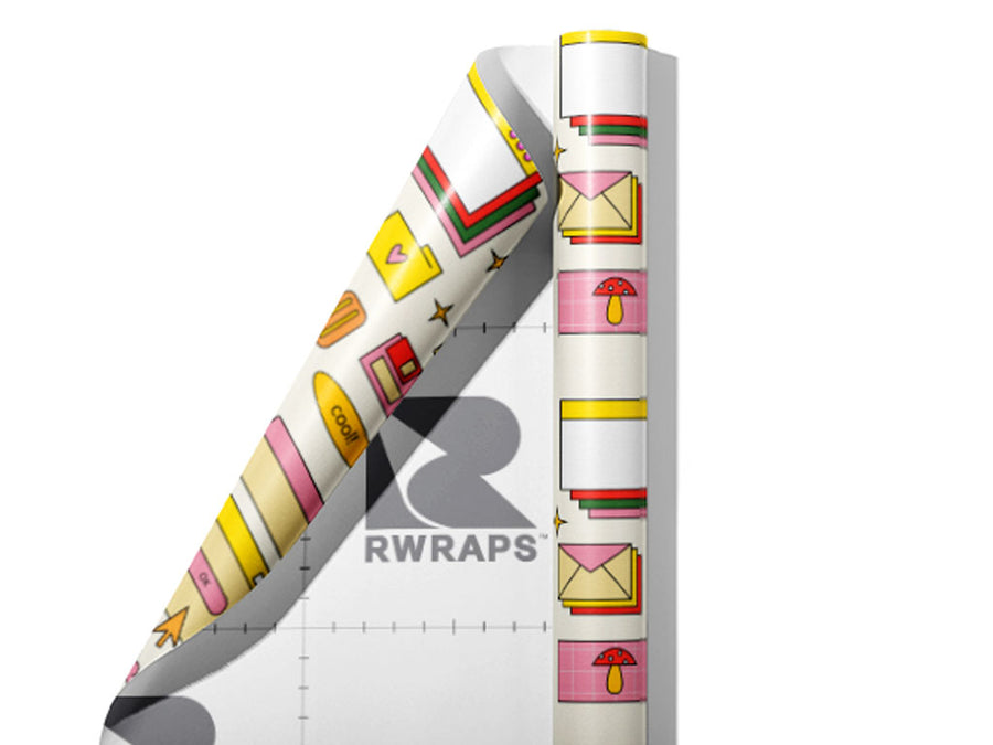 Nostalgia Ultra Technology Wrap Film Sheets~Rwraps Series 914 Nostalgia Ultra Technology Scrolled Sheet~4