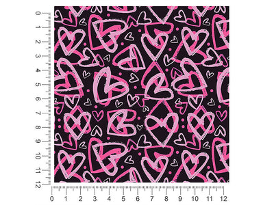 notebook scribbles heart 1ft x 1ft Craft Sheets