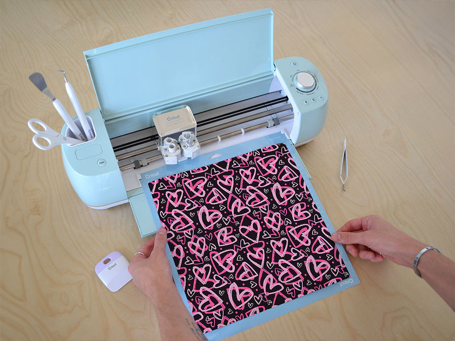notebook scribbles heart Cricut Compatible Vinyl