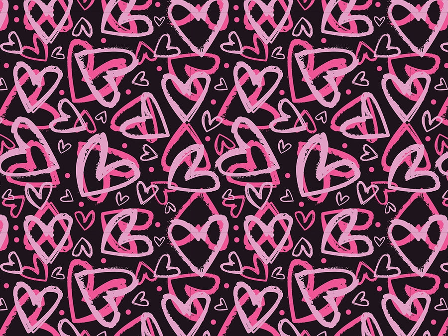 Notebook Scribbles Heart Vinyl Wrap Pattern~Rwraps Series 914 Digitally Printed Vinyl Wrap~0
