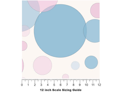 Nursery Room Bokeh Vinyl Film Pattern Size 12 inch Scale~Rwraps Nursery Room Bokeh Sizing Chart~2
