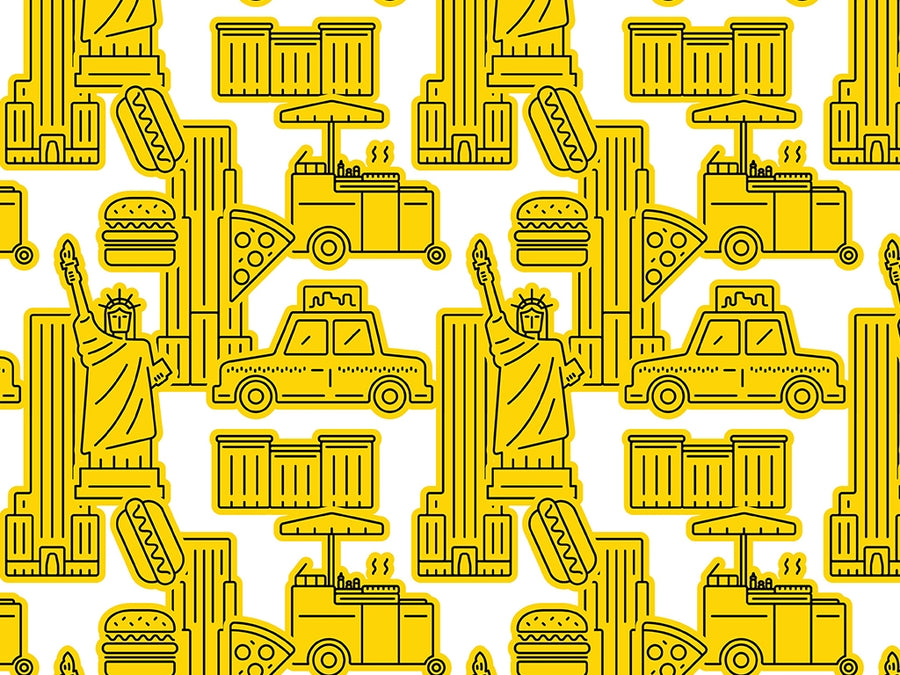 NYC City Cityscape Vinyl Wrap Pattern~Rwraps Series 914 Digitally Printed Vinyl Wrap~0