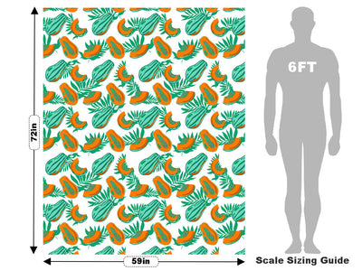 Oak Leaved Fruit Vehicle Wrap Scale~Rwraps Series 914 Oak Leaved Fruit Measurements~1