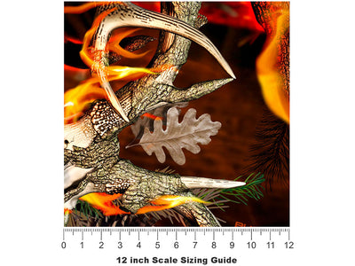 Obliteration Blaze Camouflage Vinyl Film Pattern Size 12 inch Scale~Rwraps Obliteration Blaze Camouflage Sizing Chart~2