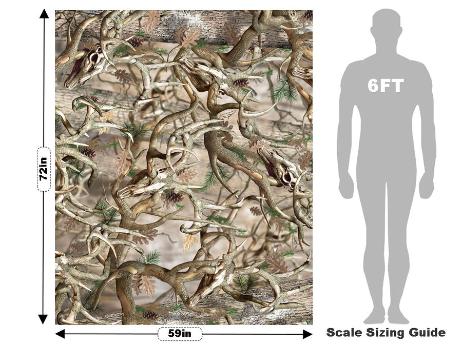 Obliteration Buck Camouflage Vehicle Wrap Scale~Rwraps Series 914 Obliteration Buck Camouflage Measurements~1