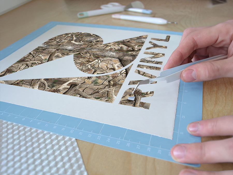 obliteration camouflage Easy Weed Craft Vinyl