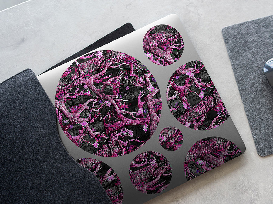 obliteration pink camouflage DIY Laptop Stickers