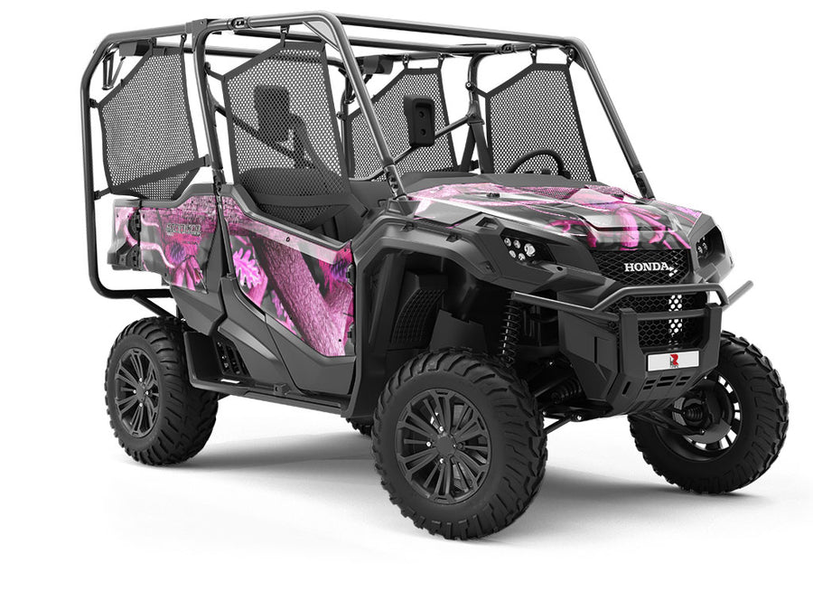 Obliteration Pink Camouflage Utility Vehicle Vinyl Wrap