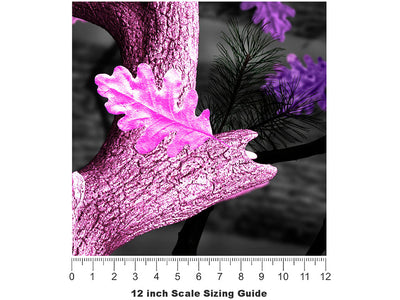 Obliteration Pink Camouflage Vinyl Film Pattern Size 12 inch Scale~Rwraps Obliteration Pink Camouflage Sizing Chart~2