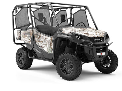 Obliteration Snow Camouflage Utility Vehicle Vinyl Wrap