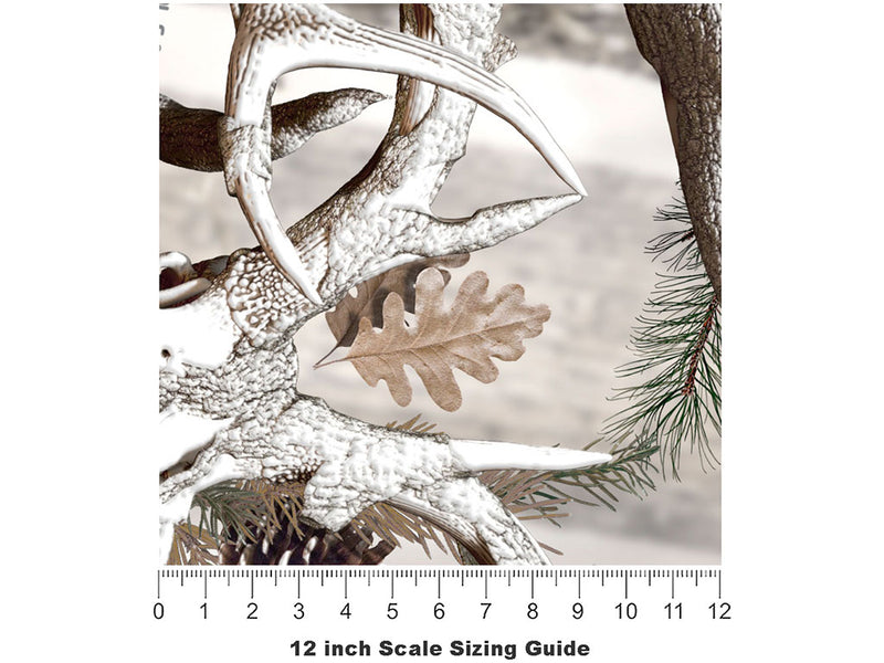 Obliteration Snow Camouflage Vinyl Film Pattern Size 12 inch Scale~Rwraps Obliteration Snow Camouflage Sizing Chart~2