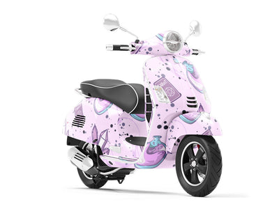 Occult Tarot Witch Vespa Scooter Wrap Film