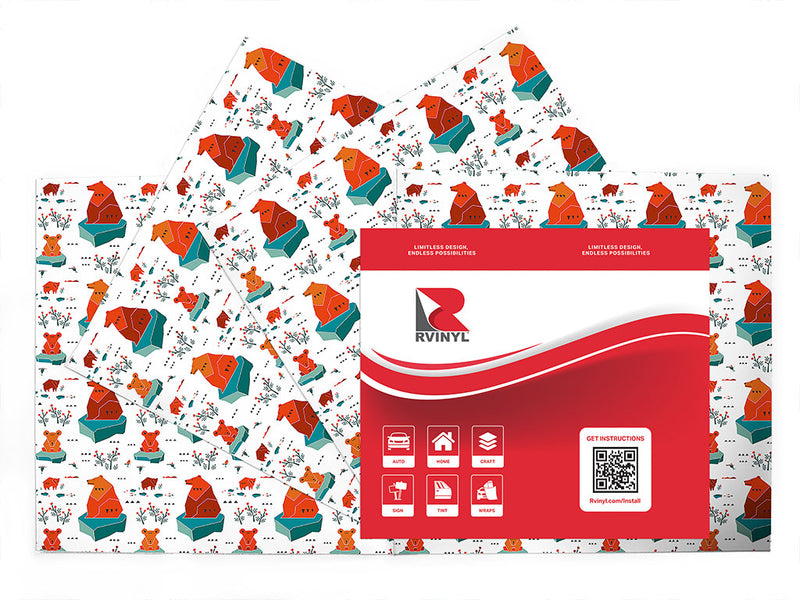 occupied icebergs animal Craft Vinyl Sheet Pack