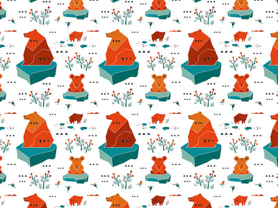 Occupied Icebergs Animal Vinyl Wrap Pattern~Rwraps Series 914 Digitally Printed Vinyl Wrap~0