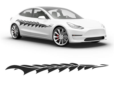 3M Matte Black Ocean Body Graphic~Full Side Auto Decal Kit~0