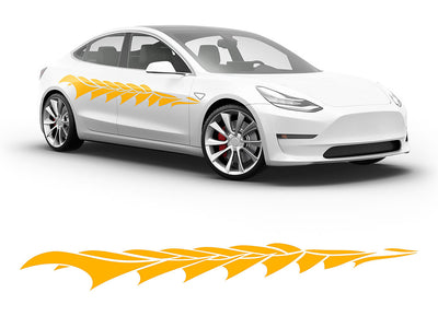 3M Sunflower Yellow Ocean Body Graphic~Full Side Auto Decal Kit~0