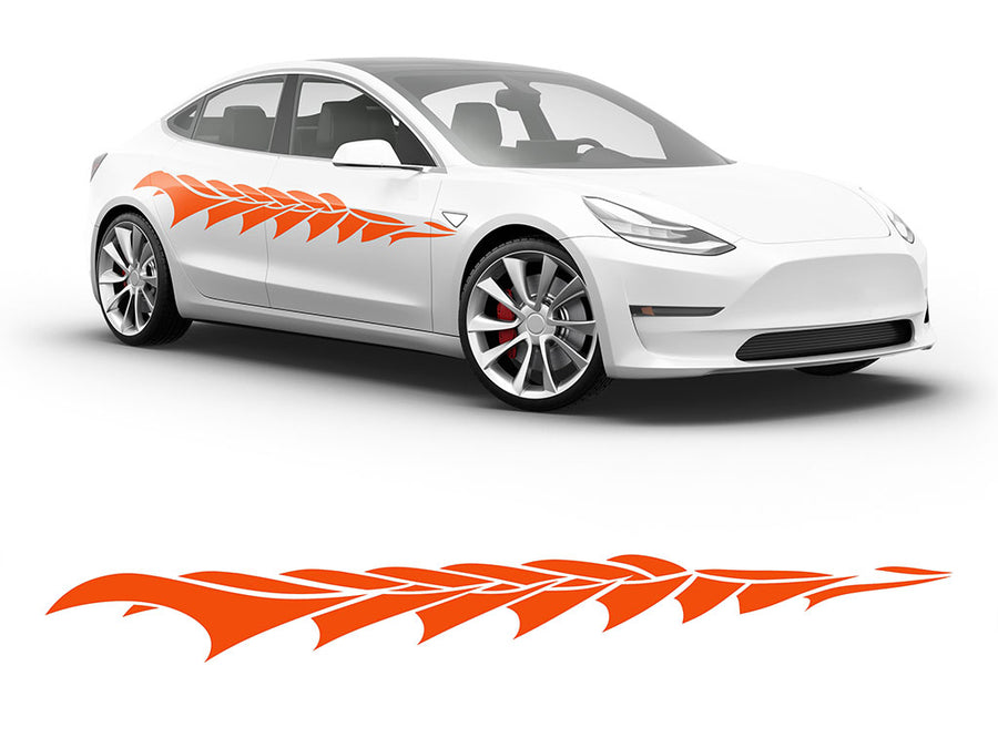 3M Bright Orange Ocean Body Graphic~Full Side Auto Decal Kit~0