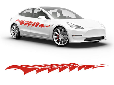 3M Light Red Ocean Body Graphic~Full Side Auto Decal Kit~0