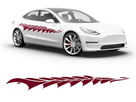3M Burgundy Ocean Body Graphic~Full Side Auto Decal Kit~0