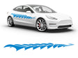 3M Light Blue Ocean Body Graphic~Full Side Auto Decal Kit~0