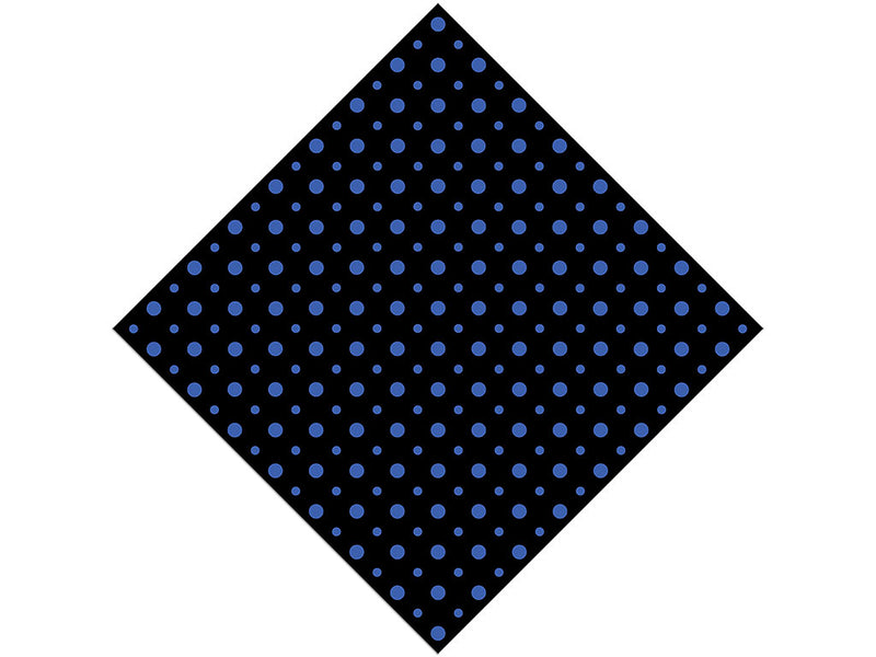 Ocean Blue Polka Dot Vinyl Wrap Pattern