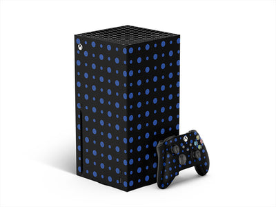 ocean blue polka dot XBOX DIY Decal