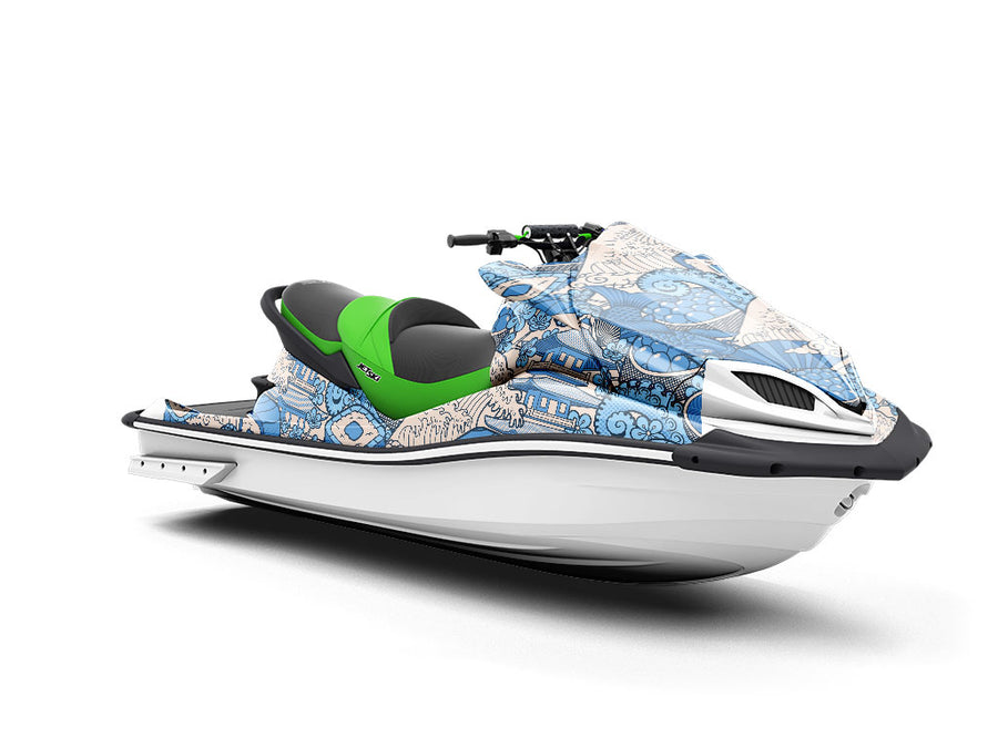 Ocean Bounty Food Jet Ski Vinyl Customized Wrap