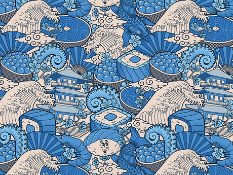 Ocean Bounty Food Vinyl Wrap Pattern~Rwraps Series 914 Digitally Printed Vinyl Wrap~0