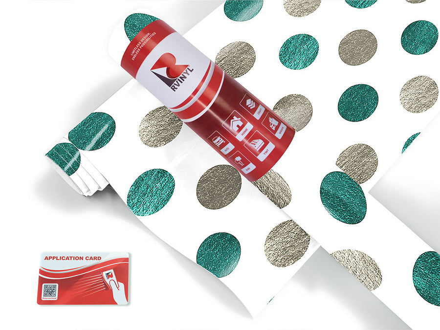 ocean bubbles polka dot Craft Vinyl Roll
